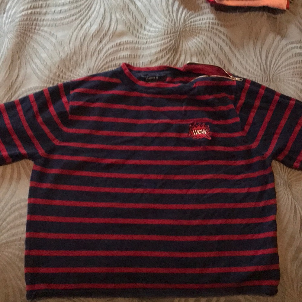 Striped Cropped Top.